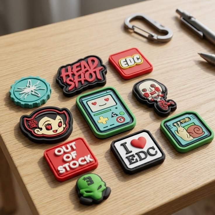 Durable PVC custom patch in full color for tactical and outdoor use