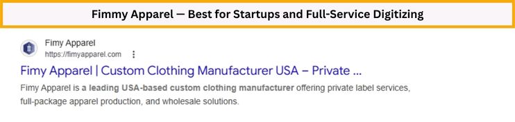 fimmy apparel best for startups and full service digitizing