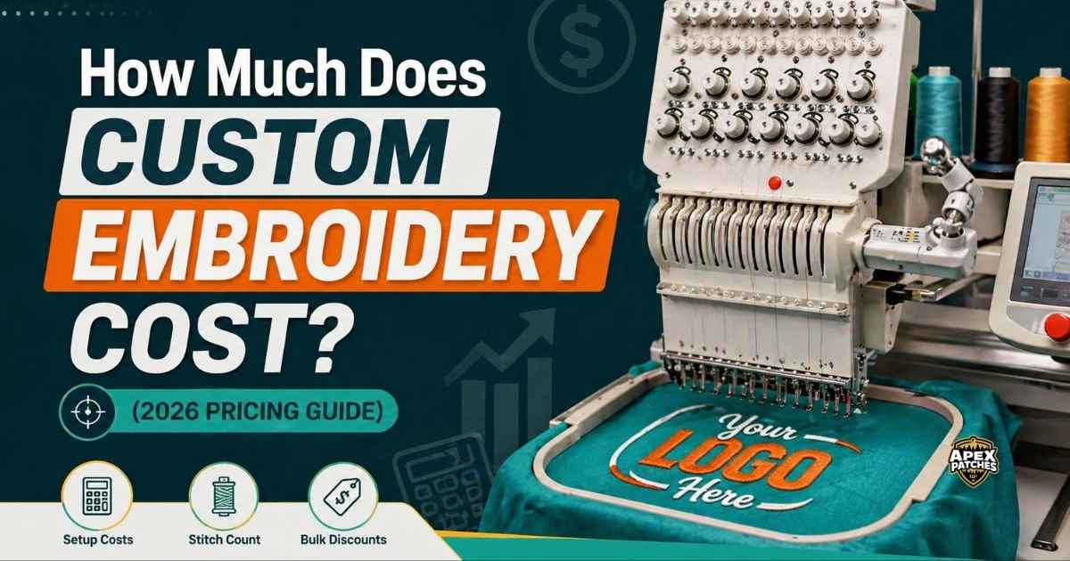 how much does custom embroidery cost 2026 pricing guide