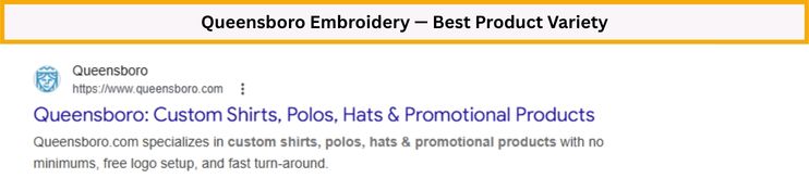 queensboro embroidery best product variety