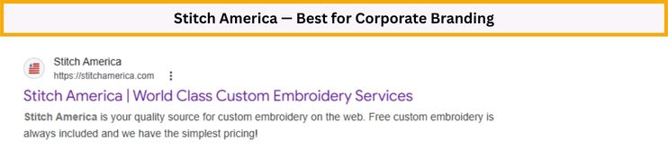 stitch america best for corporate branding