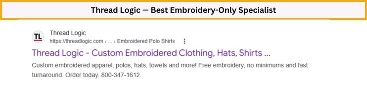 thread logic best embroidery only specialist