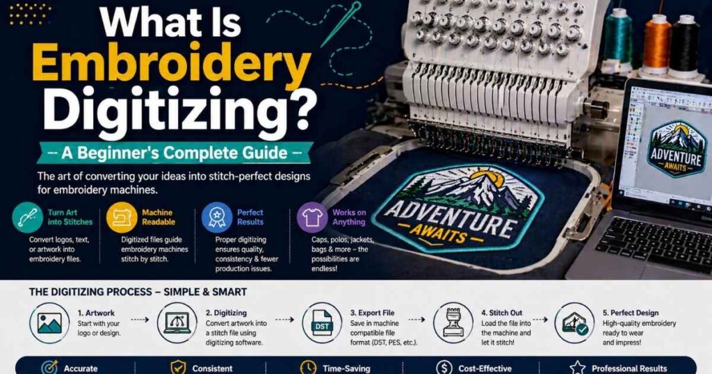 what is embroidery digitizing