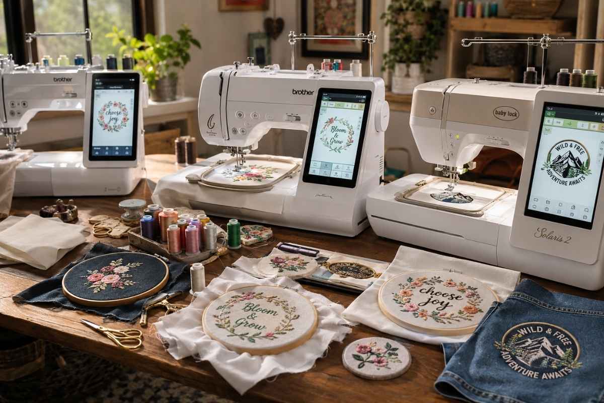 Best embroidery machines for beginners with modern home embroidery setup