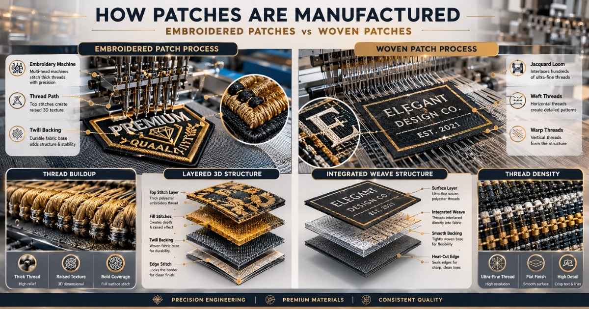 Embroidered vs Woven Patches: Guide to Choosing the Right One - Apex ...