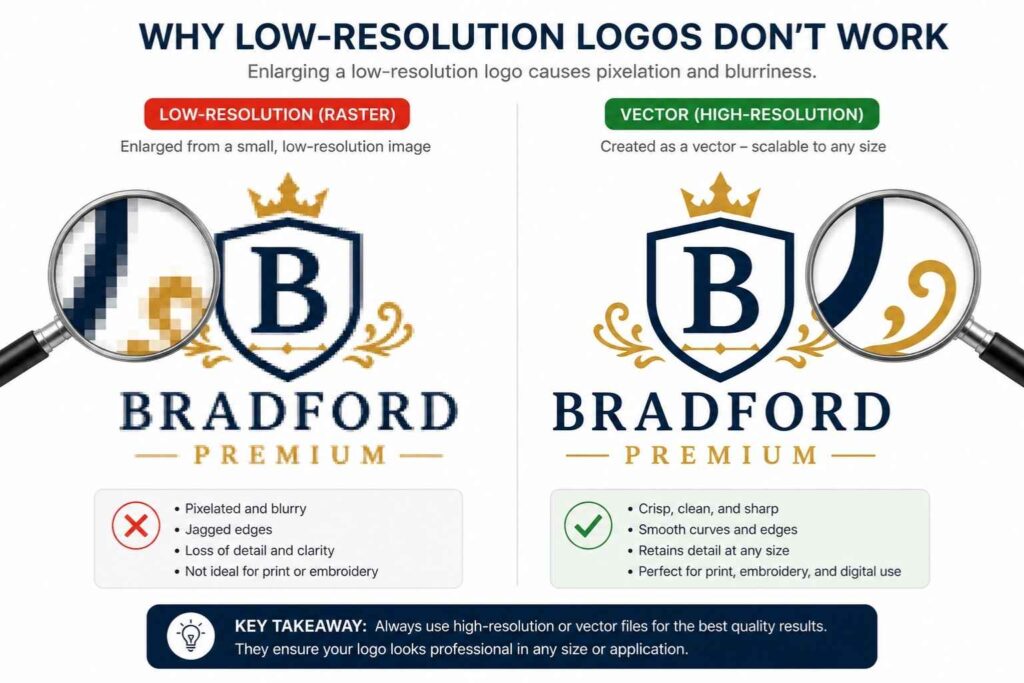 low resolution logo upscale problem