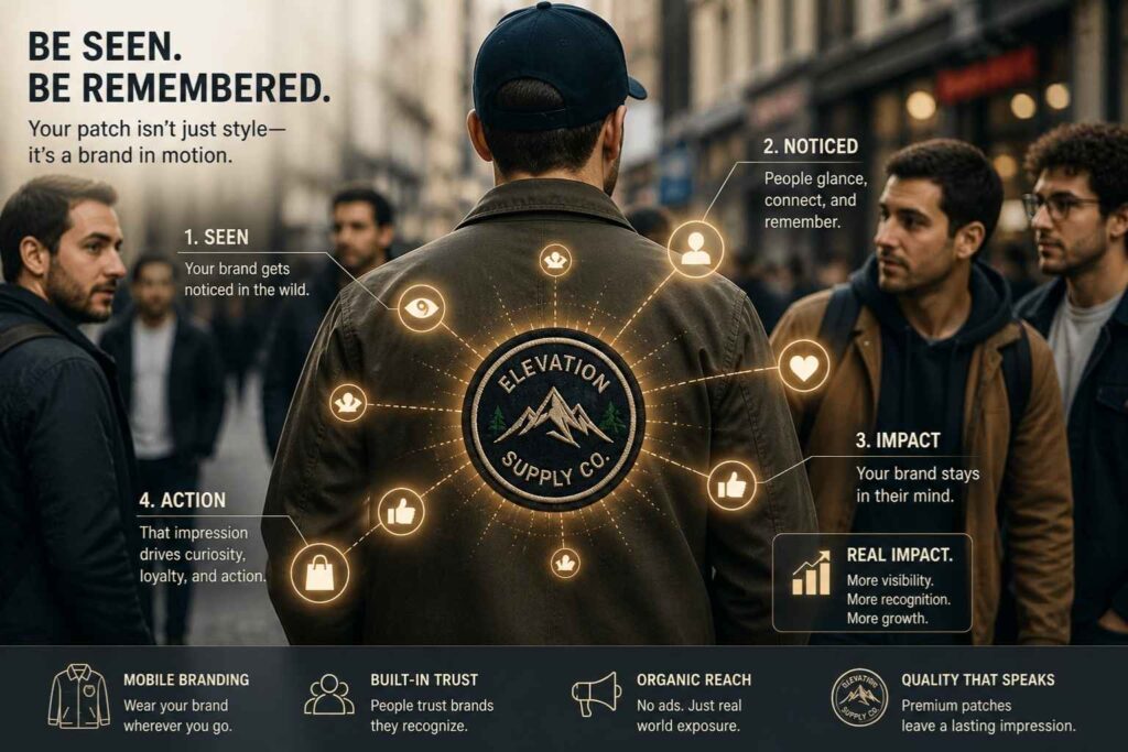 patch brand recognition visual exposure