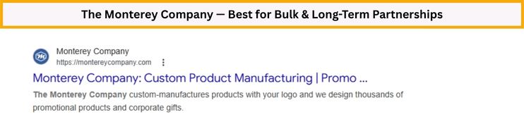 the monterey company best for bulk and long term partnerships