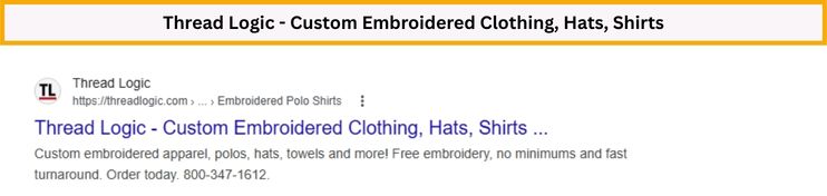 thread logic best for no minimum orders