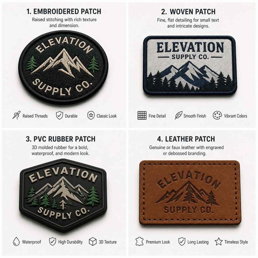 types of custom patches guide