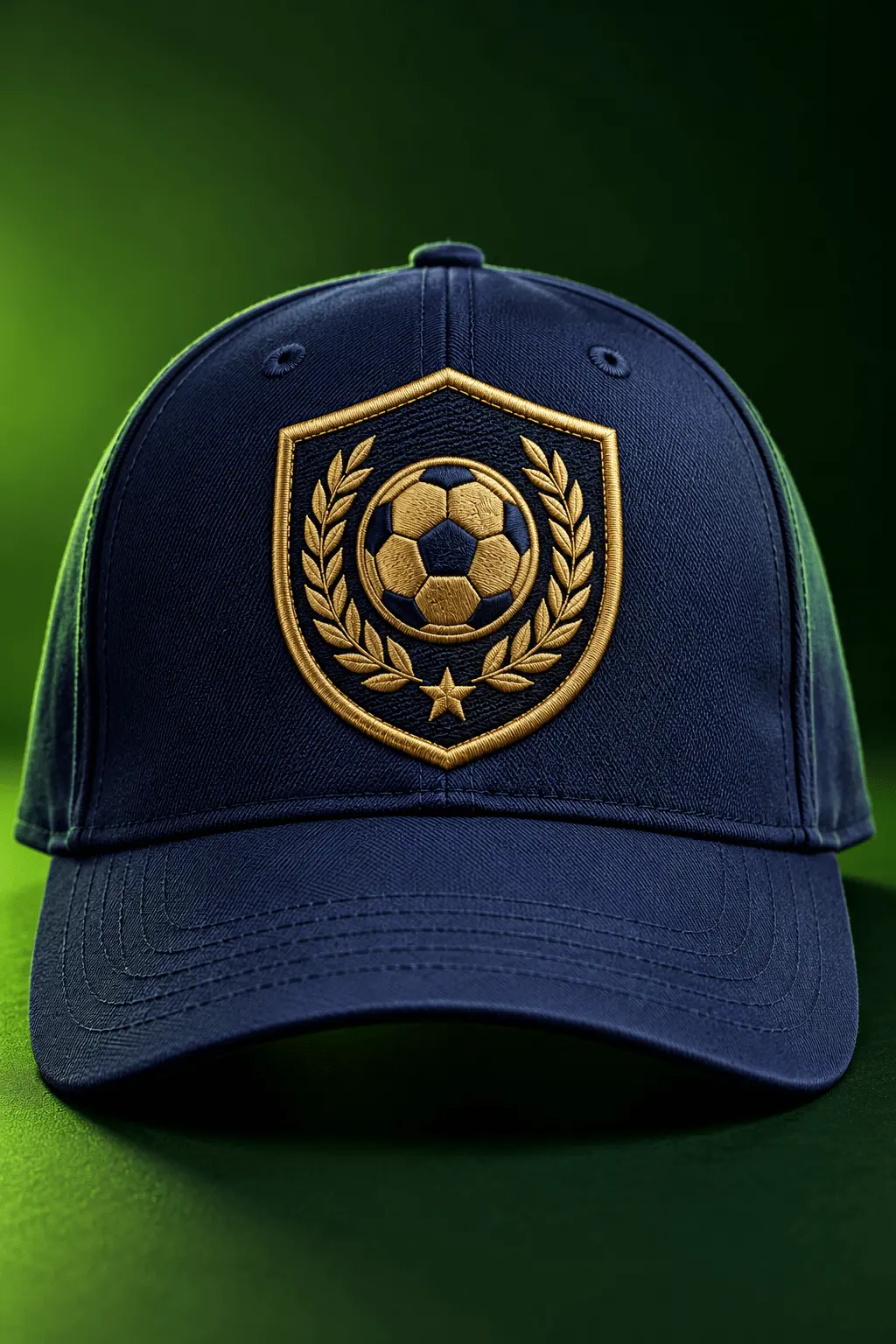 leather patch on trucker hat